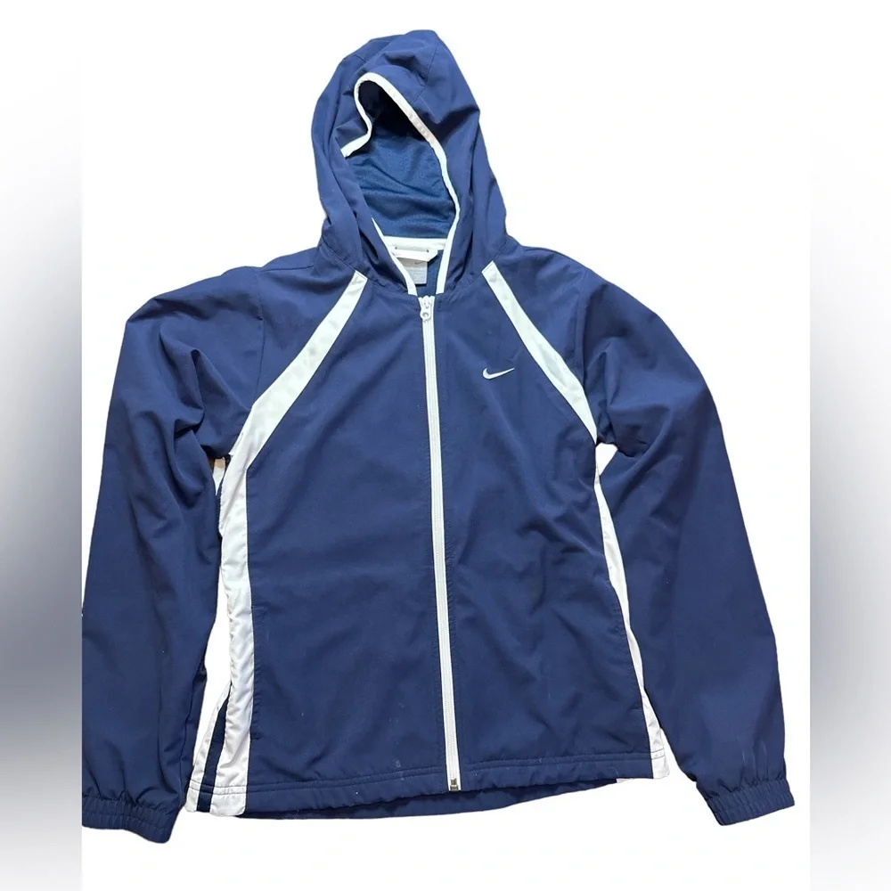 Nike Vintage Youth Warm Up Jacket‎ Youth XL Silver Label Mesh Lined Excellent